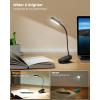 imageGlocusent 16 LED Mini Book Light for Reading in Bed Clip On Reading Light Rechargeable ampamp Long Lasting for 80Hrs 3 Colors ampamp 5 Brightness Levels Perfect Reader Gifts Book Lovers Kids BlackBlack
