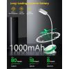 imageGlocusent 16 LED Mini Book Light for Reading in Bed Clip On Reading Light Rechargeable ampamp Long Lasting for 80Hrs 3 Colors ampamp 5 Brightness Levels Perfect Reader Gifts Book Lovers Kids GreenWhite