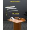 imageGlocusent 57 LED Super Bright Music Stand Light Eye Caring Clipon Piano Light 3 Color ampamp 5 Brightness USBC Rechargeable Long Lasting up to 140 Hrs Perfect for The Piano Sheet MusicGray