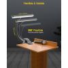 imageGlocusent 57 LED Super Bright Music Stand Light Eye Caring Clipon Piano Light 3 Color ampamp 5 Brightness USBC Rechargeable Long Lasting up to 140 Hrs Perfect for The Piano Sheet MusicBlack