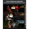 imageGlocusent 57 LED Super Bright Music Stand Light Eye Caring Clipon Piano Light 3 Color ampamp 5 Brightness USBC Rechargeable Long Lasting up to 140 Hrs Perfect for The Piano Sheet MusicBlackWider Light Bar