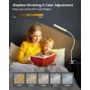 imageGlocusent 5W MultiPurpose Clip On Light 38 LED Eye Caring Reading Bed Lamp 5 Color ampamp 5 Brightness with a Remote 30Min Auto Off Timer Perfect for Bed ReadingStudyingWorkingWhite