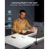 imageGlocusent 5W MultiPurpose Clip On Light 38 LED Eye Caring Reading Bed Lamp 5 Color ampamp 5 Brightness with a Remote 30Min Auto Off Timer Perfect for Bed ReadingStudyingWorkingBlack