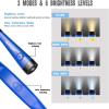 imageGlocusent Book Light 3Color ampamp 6Brightness Reading Light Bendable Neck Light 80hr Lasting Rechargeable Lamp Perfect Book Light for Reading in Bed Knitting Camping Repairing Book Lovers GiftsLake Blue