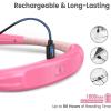 imageGlocusent Book Light 3Color ampamp 6Brightness Reading Light Bendable Neck Light 80hr Lasting Rechargeable Lamp Perfect Book Light for Reading in Bed Knitting Camping Repairing Book Lovers GiftsPink