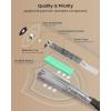 imageGlocusent Book Light 3Color ampamp 6Brightness Reading Light Bendable Neck Light 80hr Lasting Rechargeable Lamp Perfect Book Light for Reading in Bed Knitting Camping Repairing Book Lovers GiftsPosh Gray