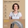 imageGlocusent Book Light 3Color ampamp 6Brightness Reading Light Bendable Neck Light 80hr Lasting Rechargeable Lamp Perfect Book Light for Reading in Bed Knitting Camping Repairing Book Lovers GiftsPosh Gray