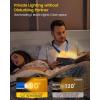 imageGlocusent Book Light 3Color ampamp 6Brightness Reading Light Bendable Neck Light 80hr Lasting Rechargeable Lamp Perfect Book Light for Reading in Bed Knitting Camping Repairing Book Lovers GiftsLake Blue