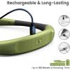imageGlocusent Book Light 3Color ampamp 6Brightness Reading Light Bendable Neck Light 80hr Lasting Rechargeable Lamp Perfect Book Light for Reading in Bed Knitting Camping Repairing Book Lovers GiftsGreen
