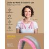 imageGlocusent Book Light 3Color ampamp 6Brightness Reading Light Bendable Neck Light 80hr Lasting Rechargeable Lamp Perfect Book Light for Reading in Bed Knitting Camping Repairing Book Lovers GiftsLight Pink