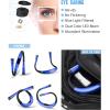 imageGlocusent Book Light 3Color ampamp 6Brightness Reading Light Bendable Neck Light 80hr Lasting Rechargeable Lamp Perfect Book Light for Reading in Bed Knitting Camping Repairing Book Lovers GiftsLake Blue