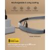 imageGlocusent Book Light 3Color ampamp 6Brightness Reading Light Bendable Neck Light 80hr Lasting Rechargeable Lamp Perfect Book Light for Reading in Bed Knitting Camping Repairing Book Lovers GiftsPosh Gray