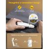 imageGlocusent Book Light Reading Light with Sleep Aid ampamp Timer 5 BrightnessLevel ampamp 3Color Upgraded USBC Rechargeable Clipon Book Lamp Portable Book Light Reading at Night for Book LoversWhite