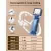 imageGlocusent Book Light Reading Light with Sleep Aid ampamp Timer 5 BrightnessLevel ampamp 3Color Upgraded USBC Rechargeable Clipon Book Lamp Portable Book Light Reading at Night for Book LoversDark Blue