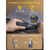 imageGlocusent Book Light Reading Light with Sleep Aid ampamp Timer 5 BrightnessLevel ampamp 3Color Upgraded USBC Rechargeable Clipon Book Lamp Portable Book Light Reading at Night for Book LoversDark Blue
