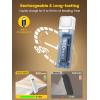 imageGlocusent Book Light Reading Light with Sleep Aid ampamp Timer 5 BrightnessLevel ampamp 3Color Upgraded USBC Rechargeable Clipon Book Lamp Portable Book Light Reading at Night for Book LoversWhite