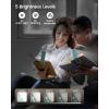 imageGlocusent Book Light Reading Light with Sleep Aid ampamp Timer 5 BrightnessLevel ampamp 3Color Upgraded USBC Rechargeable Clipon Book Lamp Portable Book Light Reading at Night for Book LoversSky Blue