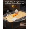 imageGlocusent Clip on Light 72LED Clip on Lamp with Amber Night Light 3 Colors ampamp 5 Brightness Bed Lamp 30Min Auto Off Timer Perfect Eye Charging Reading Lamps for BedBunk BedBlack 20