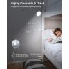 imageGlocusent Clip on Light 72LED Clip on Lamp with Amber Night Light 3 Colors ampamp 5 Brightness Bed Lamp 30Min Auto Off Timer Perfect Eye Charging Reading Lamps for BedBunk BedWhite