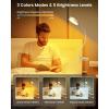imageGlocusent Clip on Light 72LED Clip on Lamp with Amber Night Light 3 Colors ampamp 5 Brightness Bed Lamp 30Min Auto Off Timer Perfect Eye Charging Reading Lamps for BedBunk BedWhite