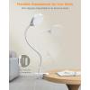 imageGlocusent Clip on Light 72LED Clip on Lamp with Amber Night Light 3 Colors ampamp 5 Brightness Bed Lamp 30Min Auto Off Timer Perfect Eye Charging Reading Lamps for BedBunk BedWhite