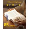 imageGlocusent Extendable Book Lights for Reading at Night 5 Enhanced Brightness ampamp 3 Colors with Sleep Aid ampamp Timers Clip on USB Rechargeable Reading Light for Books in Bed Ideal Gifts for Book LoversPurple