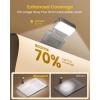 imageGlocusent Extendable Book Lights for Reading at Night 5 Enhanced Brightness ampamp 3 Colors with Sleep Aid ampamp Timers Clip on USB Rechargeable Reading Light for Books in Bed Ideal Gifts for Book LoversGray