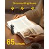 imageGlocusent Extendable Book Lights for Reading at Night 5 Enhanced Brightness ampamp 3 Colors with Sleep Aid ampamp Timers Clip on USB Rechargeable Reading Light for Books in Bed Ideal Gifts for Book LoversGray