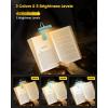 imageGlocusent Horizontal ETHead Book Light for Reading in Bed Eye Caring CRI 95 3 Colors ampamp 5 Brightness Rechargeable Long Lasting Reading Light 14Oz Lightweight ampamp Portable Perfect for Book LoversBlue