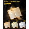 imageGlocusent Horizontal ETHead Book Light for Reading in Bed Eye Caring CRI 95 3 Colors ampamp 5 Brightness Rechargeable Long Lasting Reading Light 14Oz Lightweight ampamp Portable Perfect for Book LoversGray