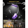 imageGlocusent Horizontal ETHead Book Light for Reading in Bed Eye Caring CRI 95 3 Colors ampamp 5 Brightness Rechargeable Long Lasting Reading Light 14Oz Lightweight ampamp Portable Perfect for Book LoversPurple