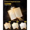 imageGlocusent Horizontal ETHead Book Light for Reading in Bed Eye Caring CRI 95 3 Colors ampamp 5 Brightness Rechargeable Long Lasting Reading Light 14Oz Lightweight ampamp Portable Perfect for Book LoversWhite