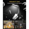 imageGlocusent Horizontal ETHead Book Light for Reading in Bed Eye Caring CRI 95 3 Colors ampamp 5 Brightness Rechargeable Long Lasting Reading Light 14Oz Lightweight ampamp Portable Perfect for Book LoversWhite