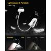 imageGlocusent Horizontal ETHead Book Light for Reading in Bed Eye Caring CRI 95 3 Colors ampamp 5 Brightness Rechargeable Long Lasting Reading Light 14Oz Lightweight ampamp Portable Perfect for Book LoversWhite