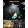 imageGlocusent Horizontal ETHead Book Light for Reading in Bed Eye Caring CRI 95 3 Colors ampamp 5 Brightness Rechargeable Long Lasting Reading Light 14Oz Lightweight ampamp Portable Perfect for Book LoversBlue