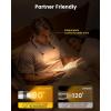 imageGlocusent Neck Light Reading Light  3 Colors ampamp 5 Stepless Brightness Book Light with Timer ampamp Sleep Aid Rechargeable for 100Hrs Long Lasting Ergonomic Design Perfect for Reading Knitting ampamp Craft