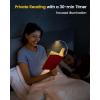 imageGlocusent Posh Premium Book Light for Reading in Bed with Timer 16LED Rechargeable Reading Light Runs 160hrs 1800K Eyecaring Clip on Book Light 3 Colors ampamp 5 Brightness Levels Perfect for ReadersBlack