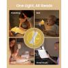 imageGlocusent Rotatable Book Light for Reading in Bed 22 LEDs Reading Light with Stepless Dimming ampamp Color Changing Rechargeable Clip on Book Light with Timer 1000mAh ampamp Up to 100hrs Book Lovers GiftWhite