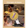 imageGlocusent Rotatable Book Light for Reading in Bed 22 LEDs Reading Light with Stepless Dimming ampamp Color Changing Rechargeable Clip on Book Light with Timer 1000mAh ampamp Up to 100hrs Book Lovers GiftPurple