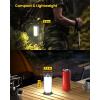 imageGlocusent Survival Camping Lantern 106LED with 5 Brightness Up to 1200LM 3 Modes ampamp SOS Rechargeable Lantern for 80hrs IP68 Waterproof Emergency Lanterns for Power outages GreenGray