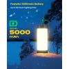 imageGlocusent Survival Camping Lantern 106LED with 5 Brightness Up to 1200LM 3 Modes ampamp SOS Rechargeable Lantern for 80hrs IP68 Waterproof Emergency Lanterns for Power outages GreenGray