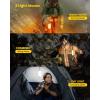 imageGlocusent Survival Camping Lantern 106LED with 5 Brightness Up to 1200LM 3 Modes ampamp SOS Rechargeable Lantern for 80hrs IP68 Waterproof Emergency Lanterns for Power outages GreenGreen