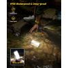 imageGlocusent Survival Camping Lantern 106LED with 5 Brightness Up to 1200LM 3 Modes ampamp SOS Rechargeable Lantern for 80hrs IP68 Waterproof Emergency Lanterns for Power outages GreenGray