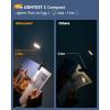 imageGlocusent Willow Book Light for Reading in Bed 10LED Bright Reading Light 3 Colors ampamp 3 Brightness Rechargeable Book Light Lasts for 80hr Lightweight Clip on Book Light Perfect for Book LoversBlack
