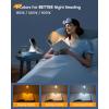 imageGlocusent Willow Book Light for Reading in Bed 10LED Bright Reading Light 3 Colors ampamp 3 Brightness Rechargeable Book Light Lasts for 80hr Lightweight Clip on Book Light Perfect for Book LoversBlack