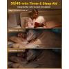 imageGlocusent Wingy Book Light 48 LED Reading Light with Timer ampamp Sleep Aid 2Switch 5 Brightness ampamp 3Color Adjust Rechargeable Clip on Book Light for Reading at Night in Bed Book Lamp for Book LoversWhite