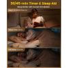 imageGlocusent Wingy Book Light 48 LED Reading Light with Timer ampamp Sleep Aid 2Switch 5 Brightness ampamp 3Color Adjust Rechargeable Clip on Book Light for Reading at Night in Bed Book Lamp for Book Loversblack