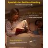imageGlocusent Wingy Book Light 48 LED Reading Light with Timer ampamp Sleep Aid 2Switch 5 Brightness ampamp 3Color Adjust Rechargeable Clip on Book Light for Reading at Night in Bed Book Lamp for Book Loversblack
