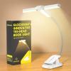 imageGlocusent Innovative TriHead Book Light for Reading in Bed 3 Colors ampamp 5 Brightness Levels 1000mAh Rechargeable with 30Min Timer 10100Hrs Partner Friendly Perfect for Book LoversWhite