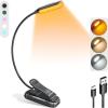 imageGlocusent Willow Book Light for Reading in Bed 10LED Bright Reading Light 3 Colors ampamp 3 Brightness Rechargeable Book Light Lasts for 80hr Lightweight Clip on Book Light Perfect for Book LoversBlack